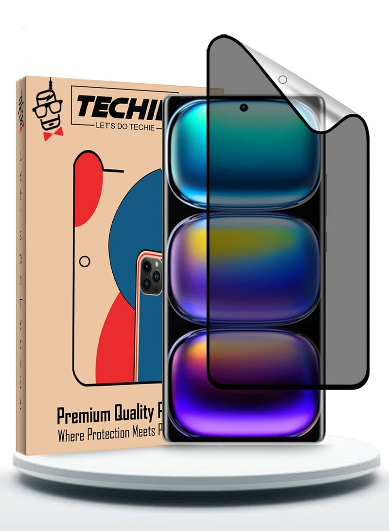 Techie Infinix Hot 50 Full Cover Matte Ceramic Privacy Screen Protector - Explosion-Proof, Anti-Bubble, Anti-Fingerprint - Image 1
