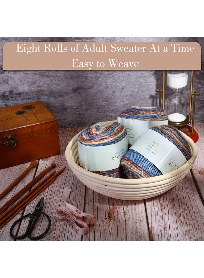 Gejoy 8 Pack Gradient Color Cotton Cake Yarn Self Striping Yarn 60% Cotton 30% Acrylic 10% Wool Multicolor Rainbow Soft Yarn For Knitting Crocheting Art Crochet Kids Adults Diy Crafts - Image 5