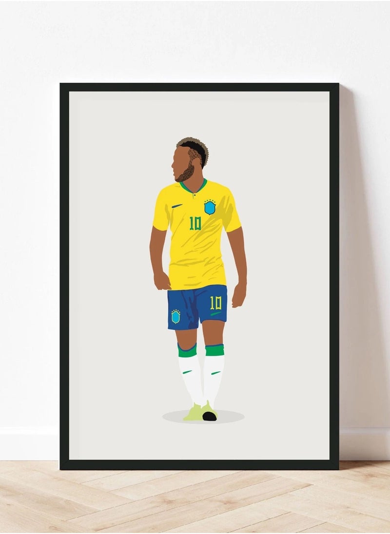 Boomah Accessories Neymar Celesao Brazil Poster with Frame 30x40cm 