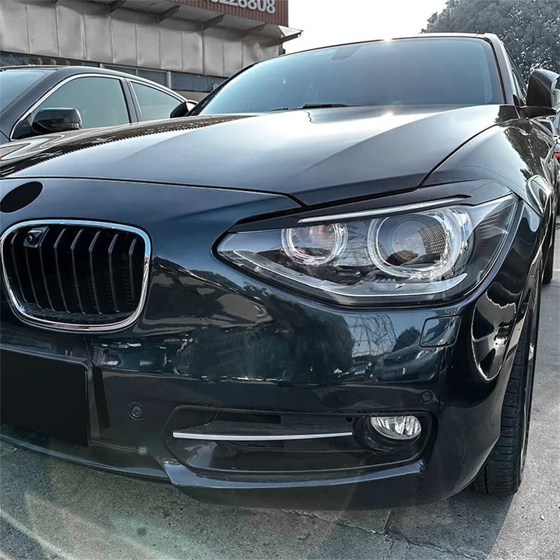QASULER Gloss Black Eyelid Trim for BMW 1 Series - Image 3