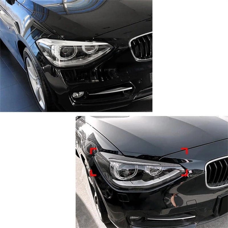QASULER Gloss Black Eyelid Trim for BMW 1 Series - Image 5
