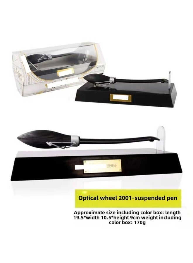 Harry Potter Light Wheel 2000 Suspension Pen Flying Broom Suspension Pen Ballpoint Pen Firebolt Suspension Pen Gift-Color:Optical Wheel 2001 Suspension Pen - Image 1