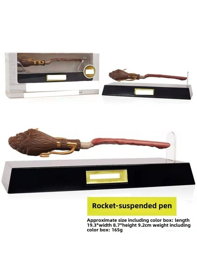 Harry Potter Light Wheel 2000 Suspension Pen Flying Broom Suspension Pen Ballpoint Pen Firebolt Suspension Pen Gift-Color:Optical Wheel 2001 Suspension Pen - Image 4