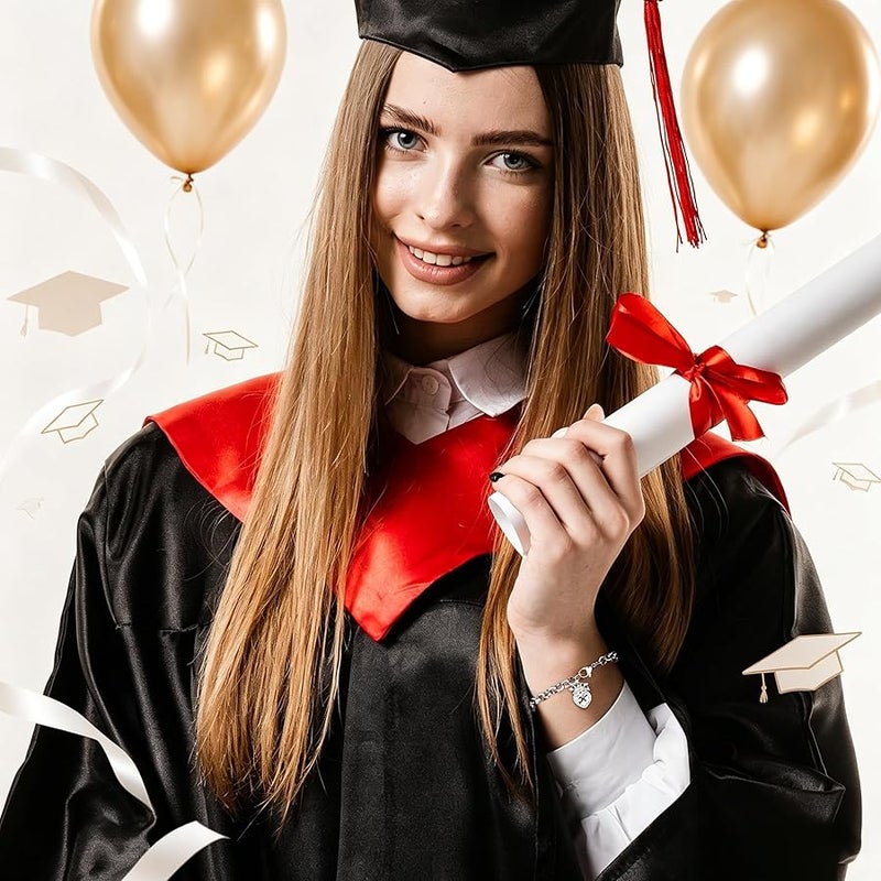 IEFWELL 2025 Graduation Gifts - Charm Bracelets for Women Inspirational Gifts Bracelets for Friends College High Graduation Gift for Her - Image 2