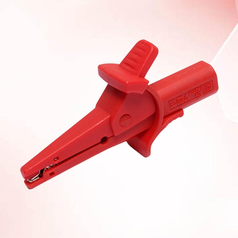 Copper Alligator Clip with 4mm Banana Plug Insulated Test Clamp for Multimeter Electrical Circuit Measurement Red - Image 5