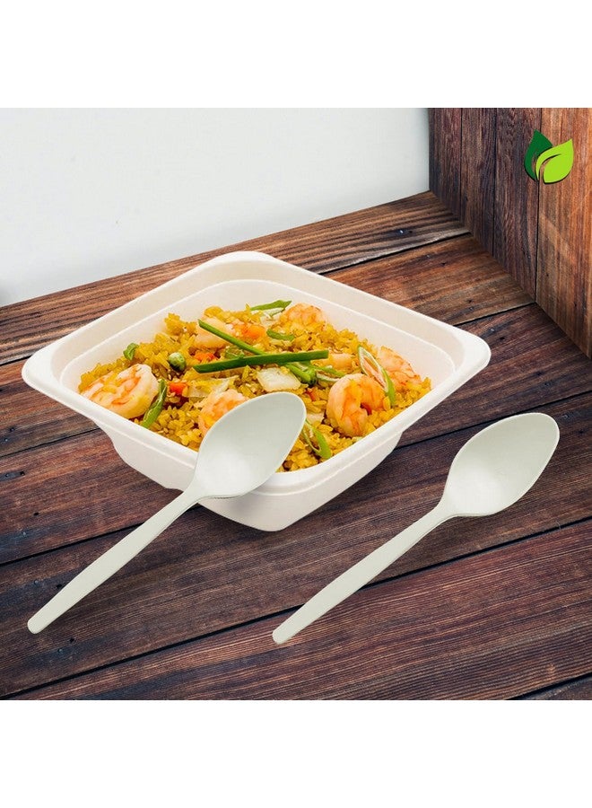 UNIFY EcoHomes 200 Pieces Disposable Biodegradable Cornstarch Spoon Set, Compostable Spoon Ideal for Birthday, Wedding & Party - Image 5