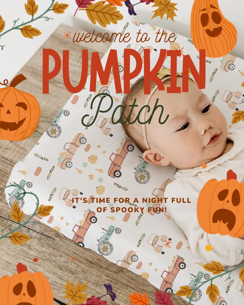 TotAha Crib Sheets for Boys, Premium Stretchy Farm Crib Sheet Fitted, Buttery Soft Truck Crib Mattress Sheets, Calming Effect, All-Season Jersey-Knit 28 X 52 X 9'' Extra Deep Pocket Halloween Pumpkin - Image 2