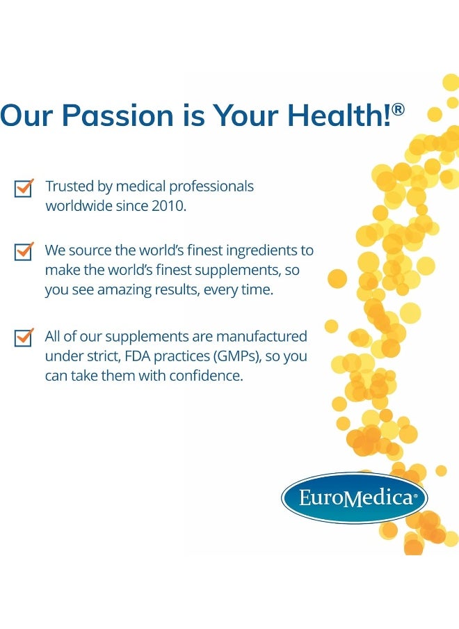 Euromedica - EuroMedica Magnesium + P-5-P - 60 Capsules - Bio-Active Vitamin B6 with Magnesium & Zinc - Image 1