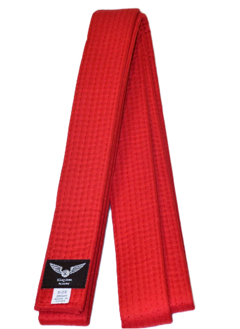 KINGDOM Taekwondo Rank Belt, Red 260cm 