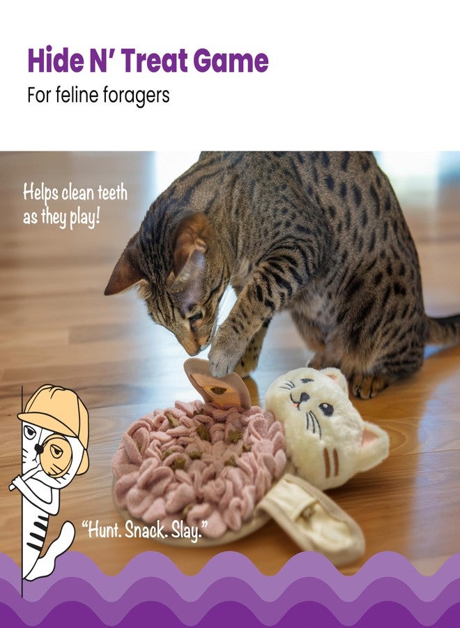 Catstages Snuffle Mat for Cats - Interactive Foraging Toy with Hidden Treats, Non-Slip Base, and Hunting Stimulation for Mental and Physical Activity - Image 2