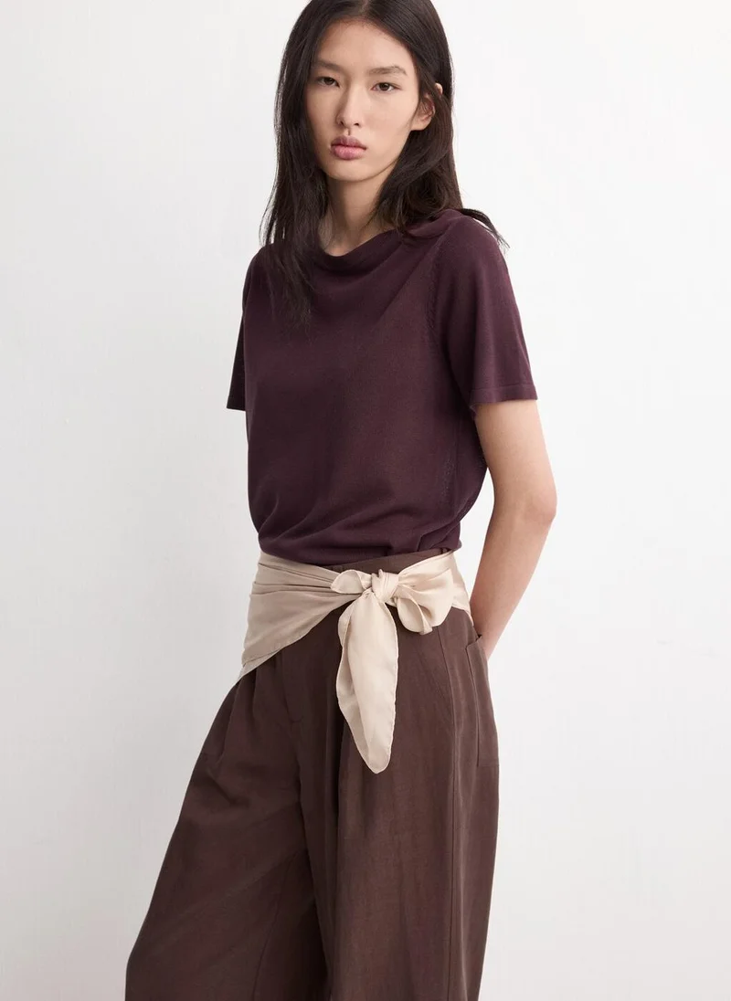 مانجو Short-sleeved knitted sweater