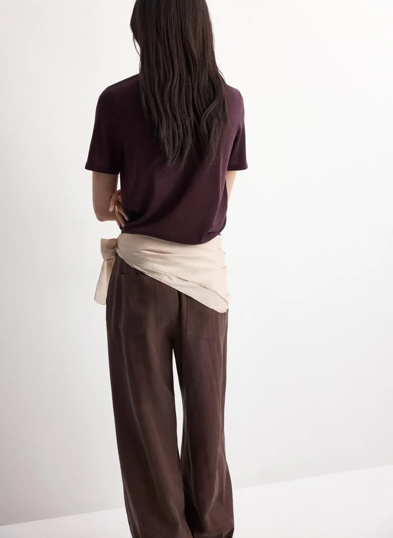 مانجو Short-sleeved knitted sweater