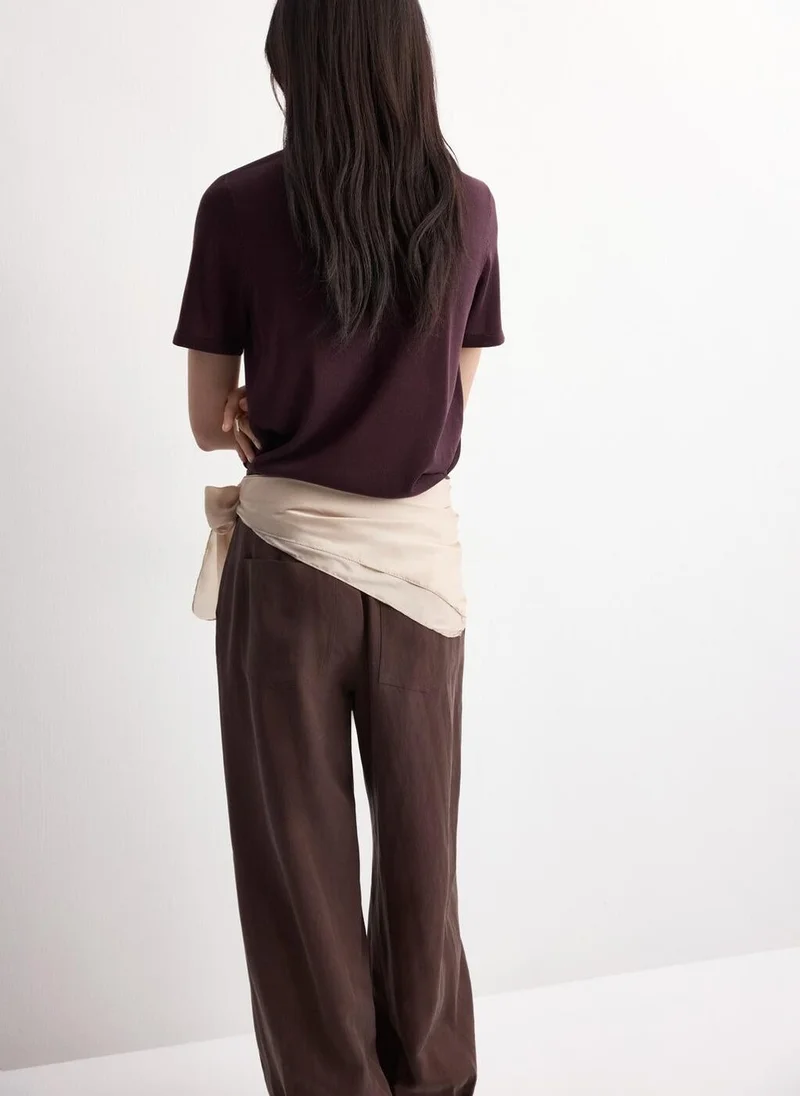 مانجو Short-sleeved knitted sweater