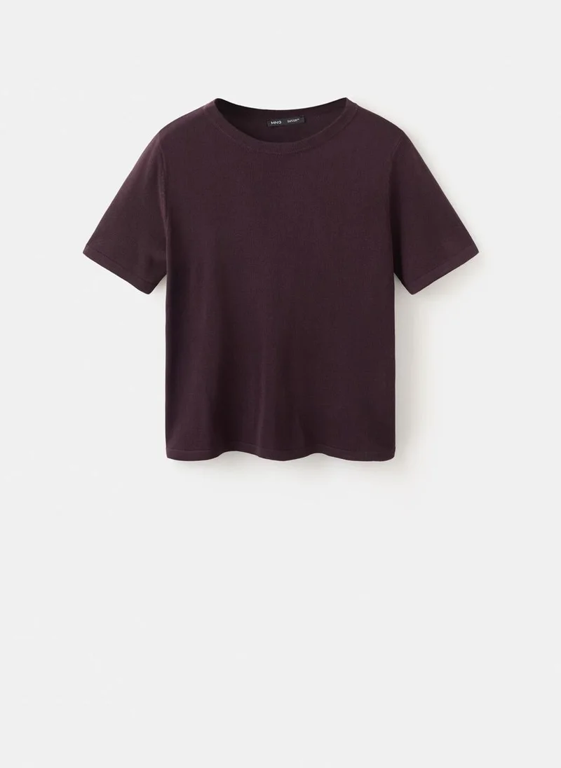 Mango  Short-sleeved knitted sweater for Women | Best Price UAE