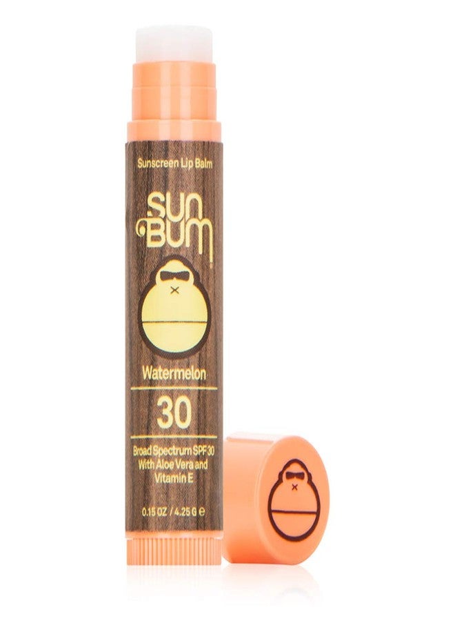 Sun Bum SPF 30 Sunscreen Watermelon Lip Balm - Moisturizing Aloe Vera and Vitamin E - Vegan and Cruelty Free - Broad Spectrum UVA/UVB Lip Protection - 0.15 oz Stick - Image 2