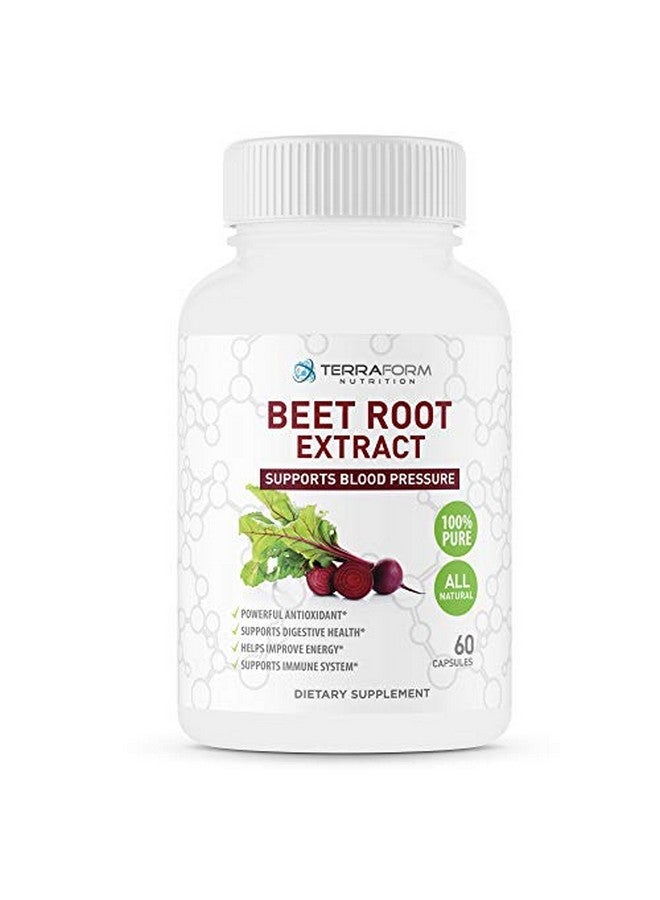 Beetroot Extract Capsules Beetroot Supplement To Help Lower Blood Pressure Digestive & Immune System Health 60 Capsules
