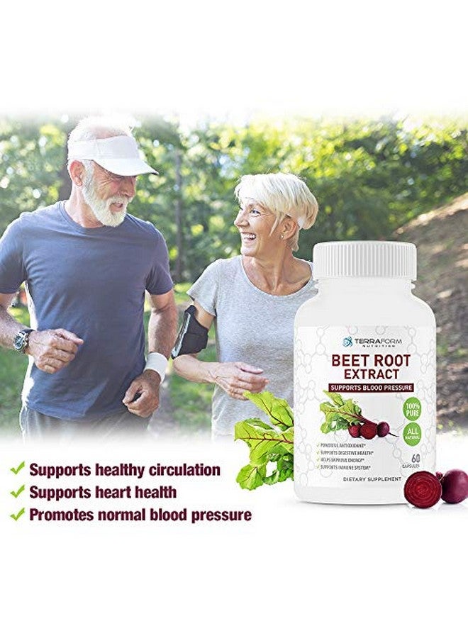 Beetroot Extract Capsules Beetroot Supplement To Help Lower Blood Pressure Digestive & Immune System Health 60 Capsules