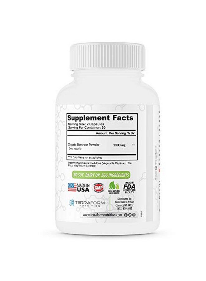Beetroot Extract Capsules Beetroot Supplement To Help Lower Blood Pressure Digestive & Immune System Health 60 Capsules