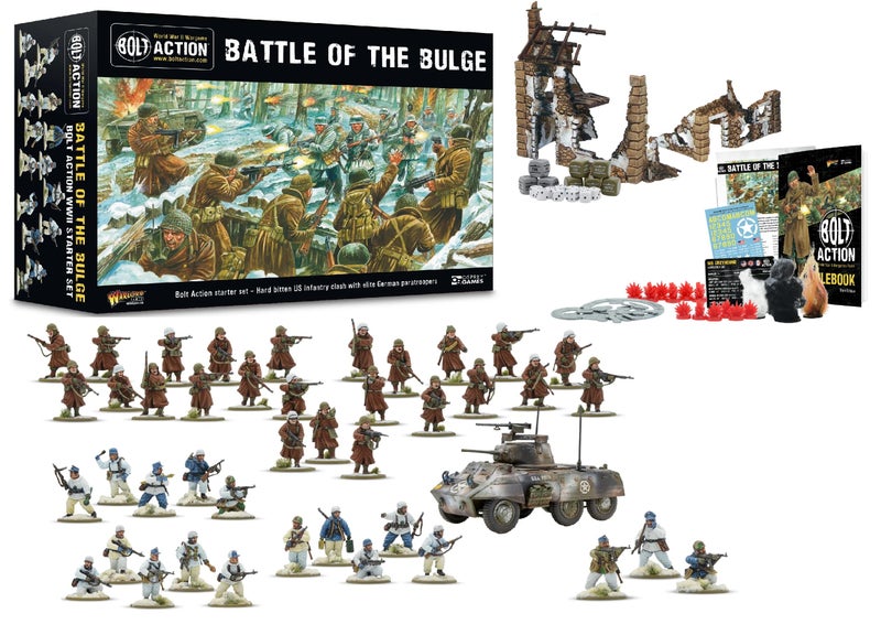 WARLORD GAMES Warlord Bolt Action Battle of The Bulge Starter Set Role Playing Strategy Board Games for Adults Table Top WWII Strategic Wargaming Kit Tabletop Military History RPG with Terrain - Image 2