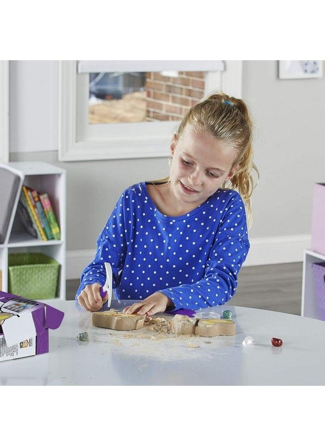 hand2mind - World Of Gemstones Dig Kit 8 Real Gemstones To Uncover Gemstone Display Case Gem Digging Kit For Kids Gem Dig Kit Geology For Kids Dig Kits For Kids Fun Homeschool Supplies - Image 1