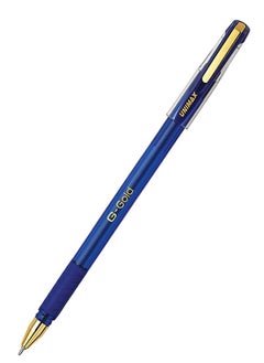 UNIMAX Gigis G-Gold 0.7mm Ballpoint Pen 1 x 30 Pcs Box Blue  - Image 1