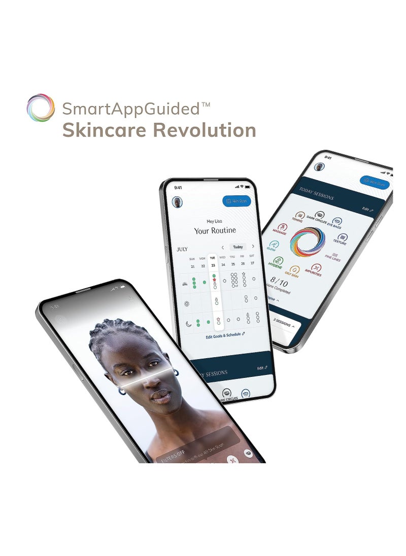 GESKE - Smart App Guided Sonic Facial & Body Roller | 4 In 1 | Facial & Body Dermasmooth Stimulator | Derma Roll | Professional Facial & Body Roller | Derma Roller For Skincare And Beauty - Image 1