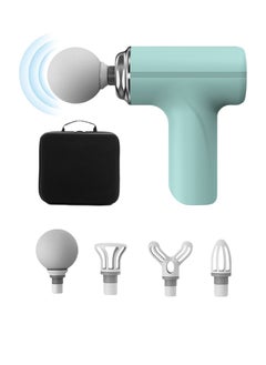 EqiEch Mini Massage Gun, Powerful Fascial Gun Portable Deep Tissue Percussive Muscle Back Head Massager for Pain Relief with 4 Massage Heads, 6 Massage Speeds, High Intensity Vibration Rechargeable.  - Image 1