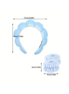 ORiTi Puffy Spa Headband with Washing Wristbands  - Image 4