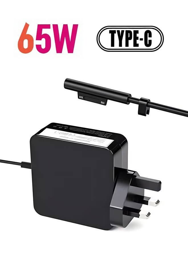 65W Charger 15V/4A Power Supply Adapter Compatible with Microsoft Laptop/Tablet Surface Pro 3/4/5/6/7/8/9/X Surface Go & Surface Book - Image 1