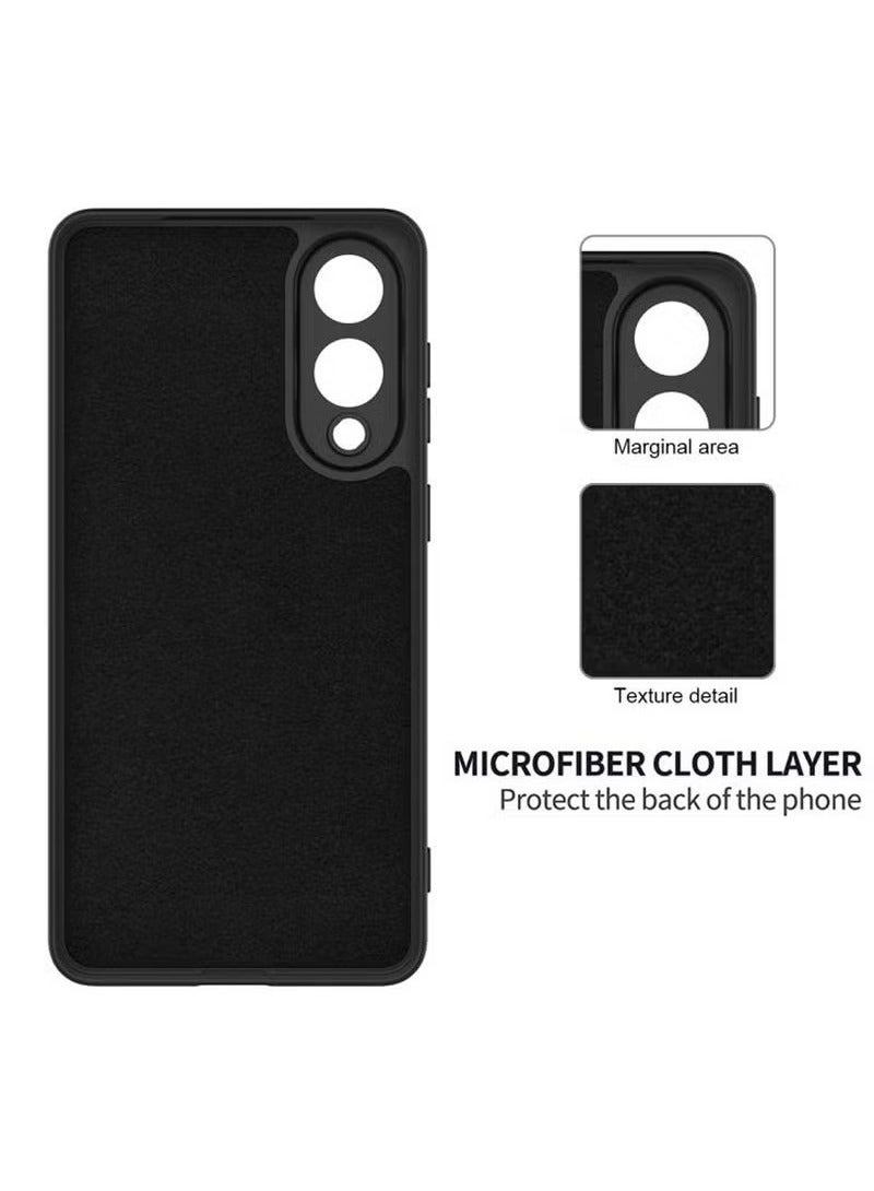 TIGER Premium Soft Liquid Silicone Case for Samsung Galaxy S25 Edge 5G 2025 – Shockproof & Slim Fit Protective Cover in Black – Anti-Scratch, Anti-Fingerprint Back Case for Daily Wear and Drop Protection – Lightweight Phone Shell for Modern Users - Image 3