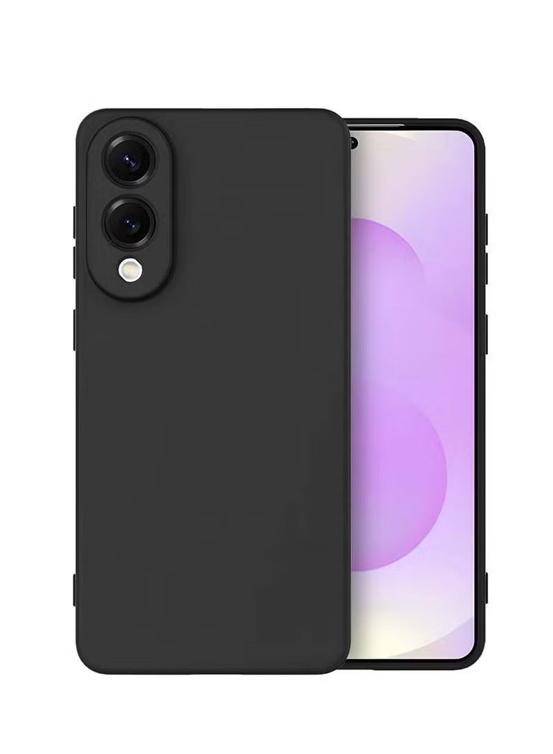 TIGER Premium Soft Liquid Silicone Case for Samsung Galaxy S25 Edge 5G 2025 – Shockproof & Slim Fit Protective Cover in Black – Anti-Scratch, Anti-Fingerprint Back Case for Daily Wear and Drop Protection – Lightweight Phone Shell for Modern Users - Image 1