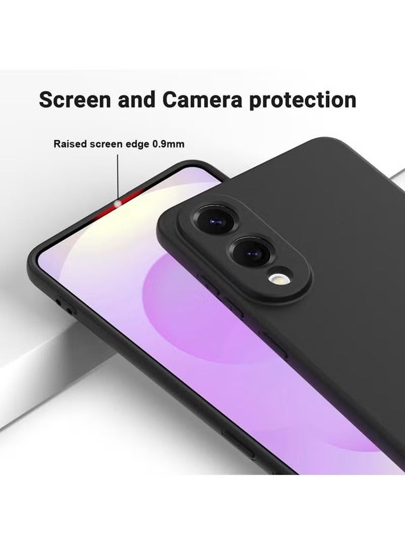 TIGER Premium Soft Liquid Silicone Case for Samsung Galaxy S25 Edge 5G 2025 – Shockproof & Slim Fit Protective Cover in Black – Anti-Scratch, Anti-Fingerprint Back Case for Daily Wear and Drop Protection – Lightweight Phone Shell for Modern Users - Image 5