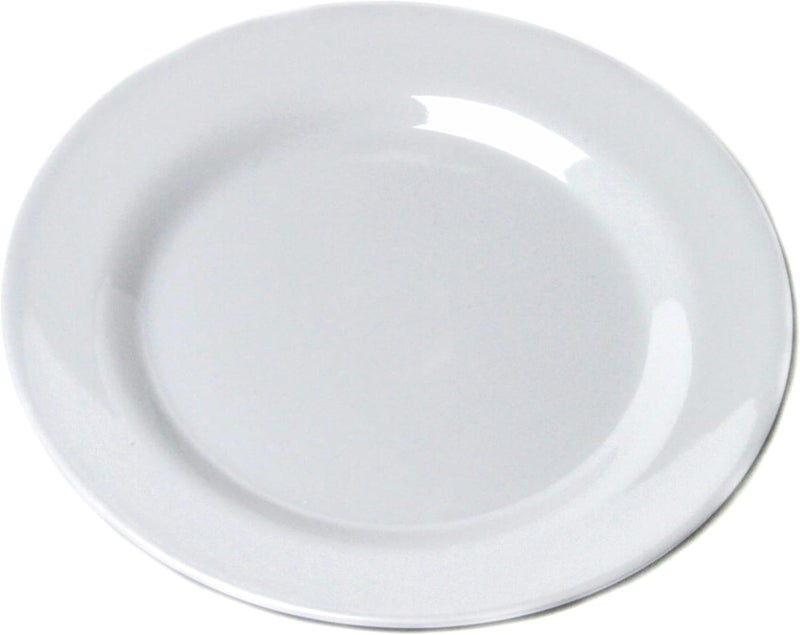 Chef Craft Classic Melamine Appetizer Plates 8 inches in Diameter White - Image 1