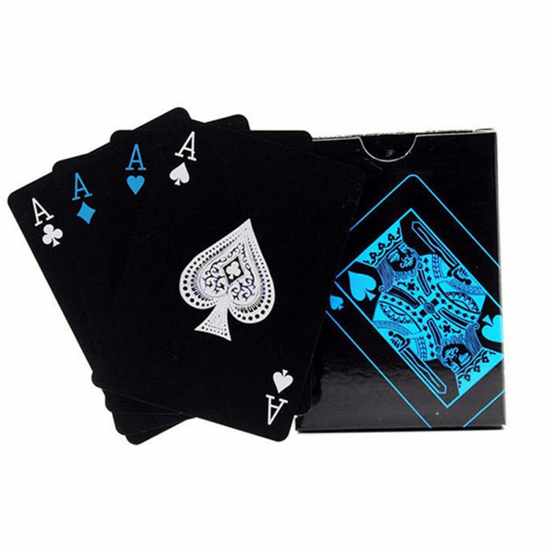 Waterproof Playing Cards: 100A Fine-quality PVC Material - Fade-resistant Color Smooth Edges Black Playing Cards for Magic Performances Gift Giving Home Entertainment - Image 5