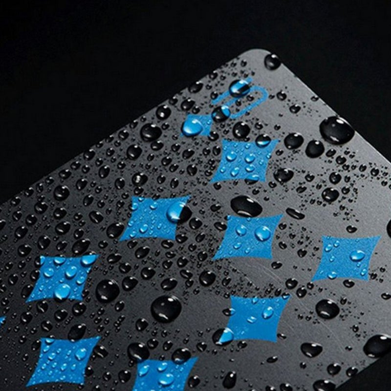 Waterproof Playing Cards: 100A Fine-quality PVC Material - Fade-resistant Color Smooth Edges Black Playing Cards for Magic Performances Gift Giving Home Entertainment - Image 4