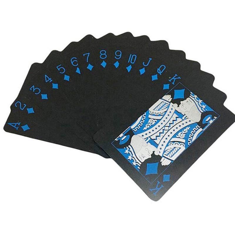 Waterproof Playing Cards: 100A Fine-quality PVC Material - Fade-resistant Color Smooth Edges Black Playing Cards for Magic Performances Gift Giving Home Entertainment - Image 1