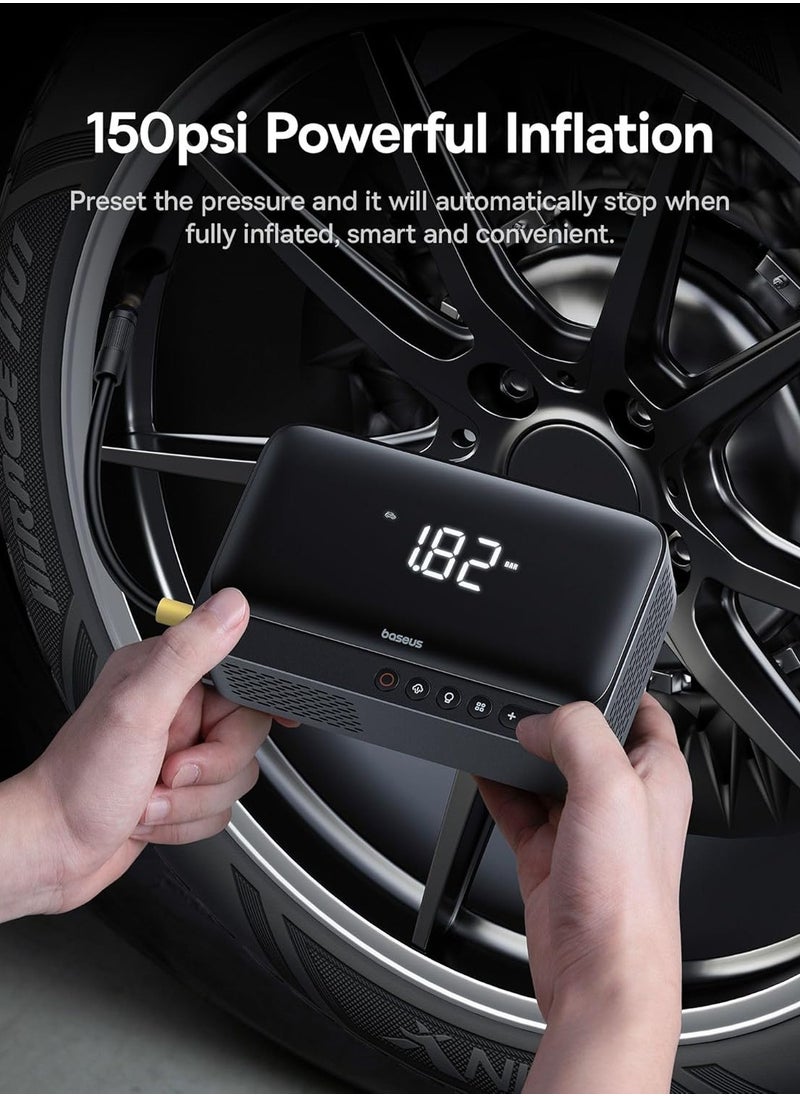 Super Energy Series 4-in-1 Car Jump Starter 600A Cluster Black.
