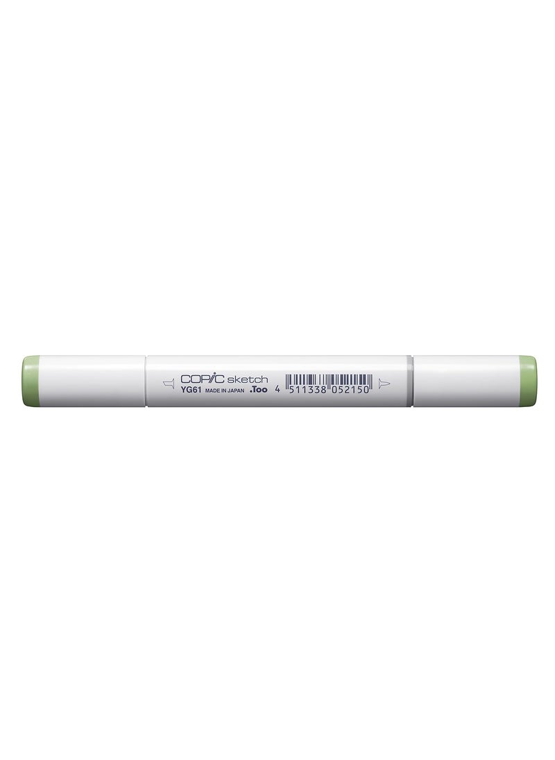 COPIC Copic Markers YG61-Sketch, Pale Moss  - Image 1