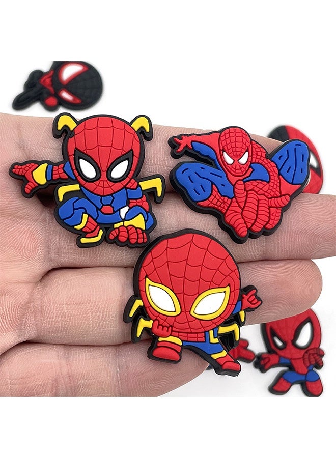 SPIDERMAN 13 Pcs Set Shoe Buckle - Cartoon Croc Accessories - For hole shoes, sandal decoration, suitable for children, boys, girls, men and women's party favor - Image 2