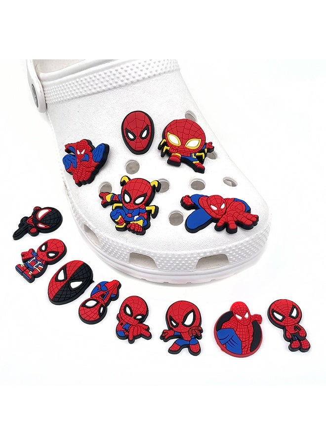 SPIDERMAN 13 Pcs Set Shoe Buckle - Cartoon Croc Accessories - For hole shoes, sandal decoration, suitable for children, boys, girls, men and women's party favor - Image 1