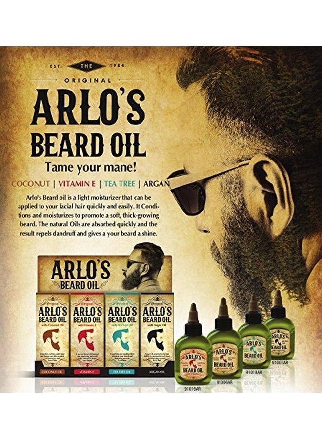 Arlo's زيت اللحية الأصلي الطبيعي بنسبة 99% لتعزيز نمو الشعر 25 أونصة سائلة - Image 5