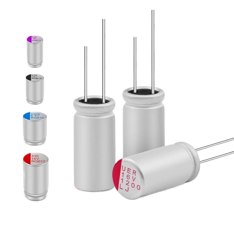 20 قطعة مكثف صلب للوحة الأم 2.5V 3V 4V 6.3V 10V 16V 100UF 270UF 470UF 560UF 100UF 1000UF مكثفات صلبة لكرت الشاشة (16V470UF 6x11) - Image 1