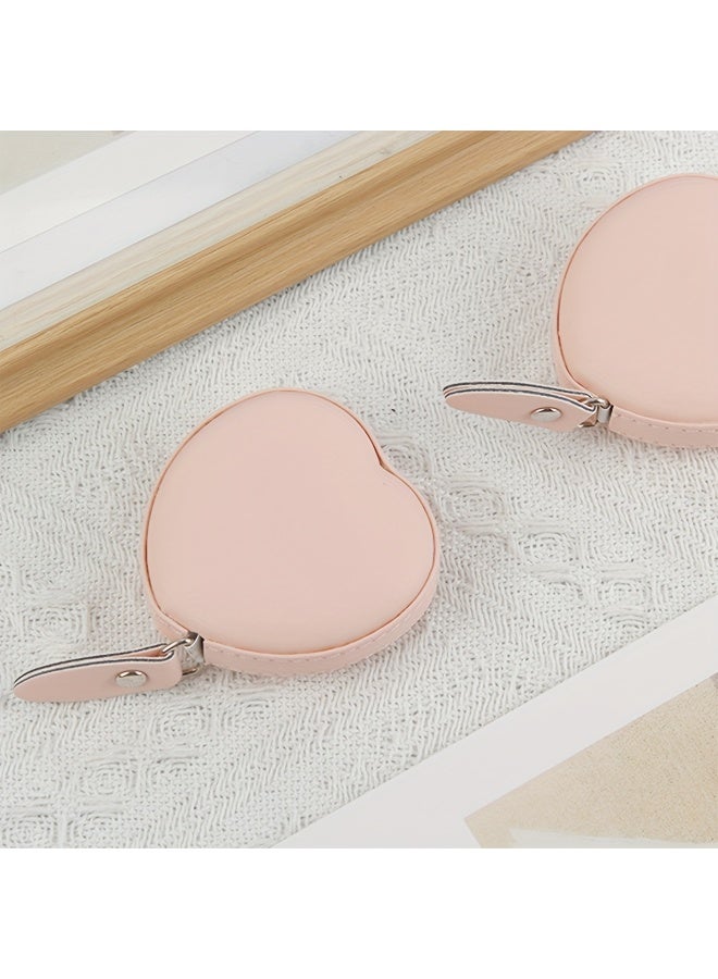 شريط قياس Cortex على شكل قلب - شريط قياس صغير قابل للسحب تلقائيًا، 1.5 متر/60 بوصة - مسطرة تلسكوبية محمولة لقياس الملابس r لقياسات الملابس، مسطرة ناعمة للخياط، مسطرة متر - Image 5