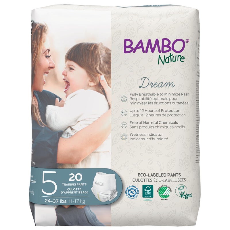 Bambo Nature Premium Training Pants (SIZES 4 TO 6 AVAILABLE), Size 5, 20 Count - Image 1