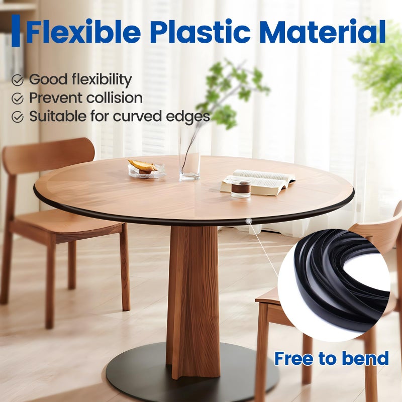 Muzata Black 3/4 Inch x 25 Ft Center Barb Tee Moulding Plastic T Molding for Tables Game and Arcade Machines Decorative Edging Shelf Guarding M023 - Image 4