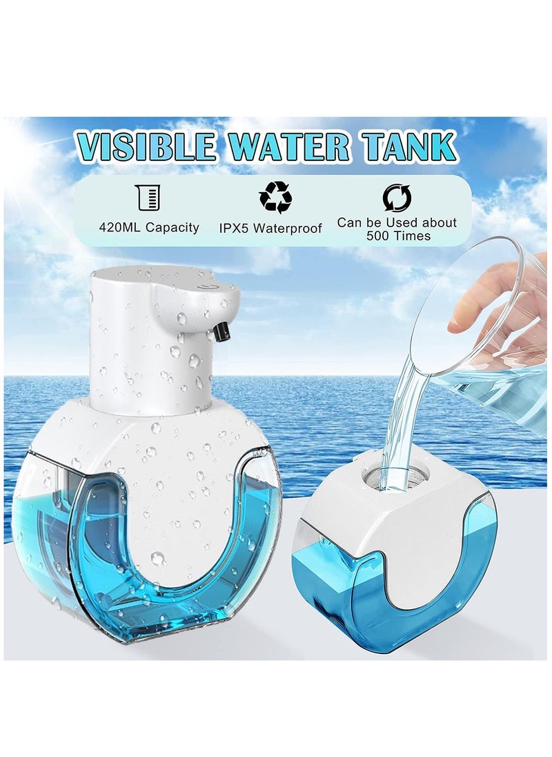 Generic - Automatic Liquid Soap Dispenser 420ml Touchless Hand Soap Dispenser IPX5 Waterproof Wall Amounted Hand Wash Dispenser For Kitchen Bathroom - Image 1
