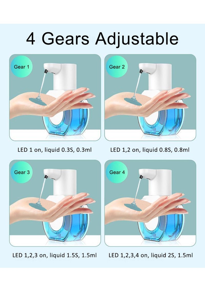 Generic - Automatic Liquid Soap Dispenser 420ml Touchless Hand Soap Dispenser IPX5 Waterproof Wall Amounted Hand Wash Dispenser For Kitchen Bathroom - Image 1