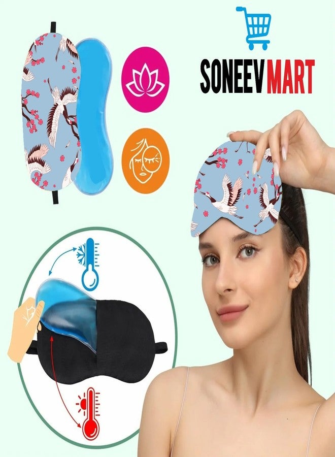 SONEEV MART قناع العين الجل المبرد من هينيسو للاستخدام اليومي والسفر - Image 3