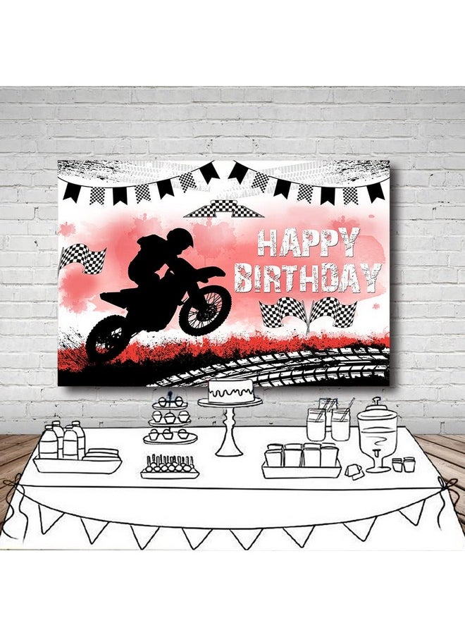 Happy Birthday Backdrop Dirt Bike Party Decorations Motorcycle Tire Track Backdrop Kids Birthday Party Supplies Red Blush Pink Photography Background Cake Table Banner 7X5Ft - pzsku/ZAFAB0F9D8C1B45F0F292Z/45/_/1693985113/f912f819-1528-4f5c-9f32-29d05aff6c85