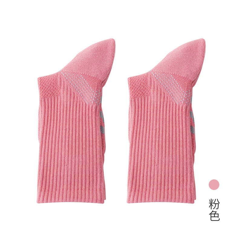 Generic Badminton Socks Childrens Mid-tube Socks Professional Sports Spring and Autumn Running Towel Bottom Thickened Shock Absorbing Fitness Socks Green  - Image 3